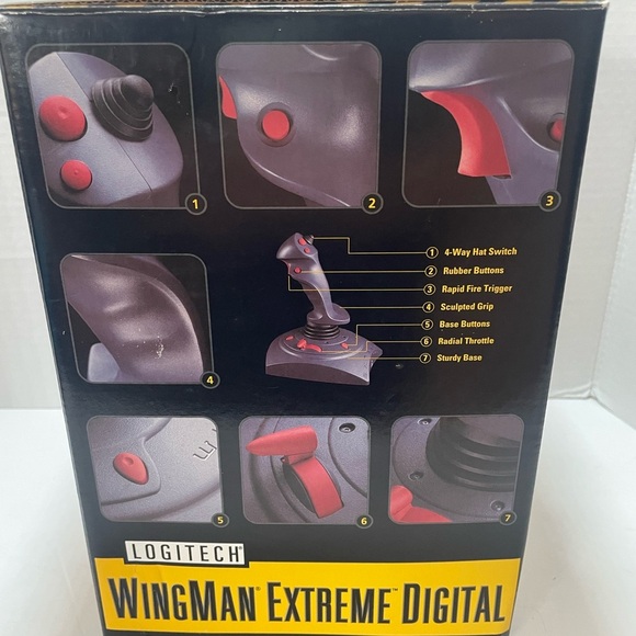 Logitech Wingman Extreme Digital Video Game Joystick Controller (A5) - Picture 2 of 3